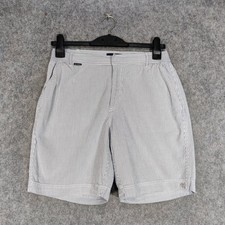 Mr Marvis Shorts Size Large W34 Blue White Striped Seersucker The Catamarans