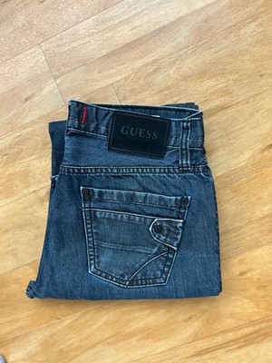 GUESS Los Angeles Slim Straight Damen Blau GrJeans- Damenhose Del Mar Fit - Size