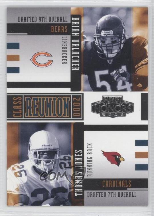 2005 Playoff Honors Class Reunion Thomas Jones Brian Urlacher #CR-9 HOF 0a1