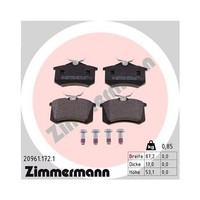 Zimmermann 20961.172.1 Bremsbelagsatz Scheibenbremse Hinterachse FüR Chrysler