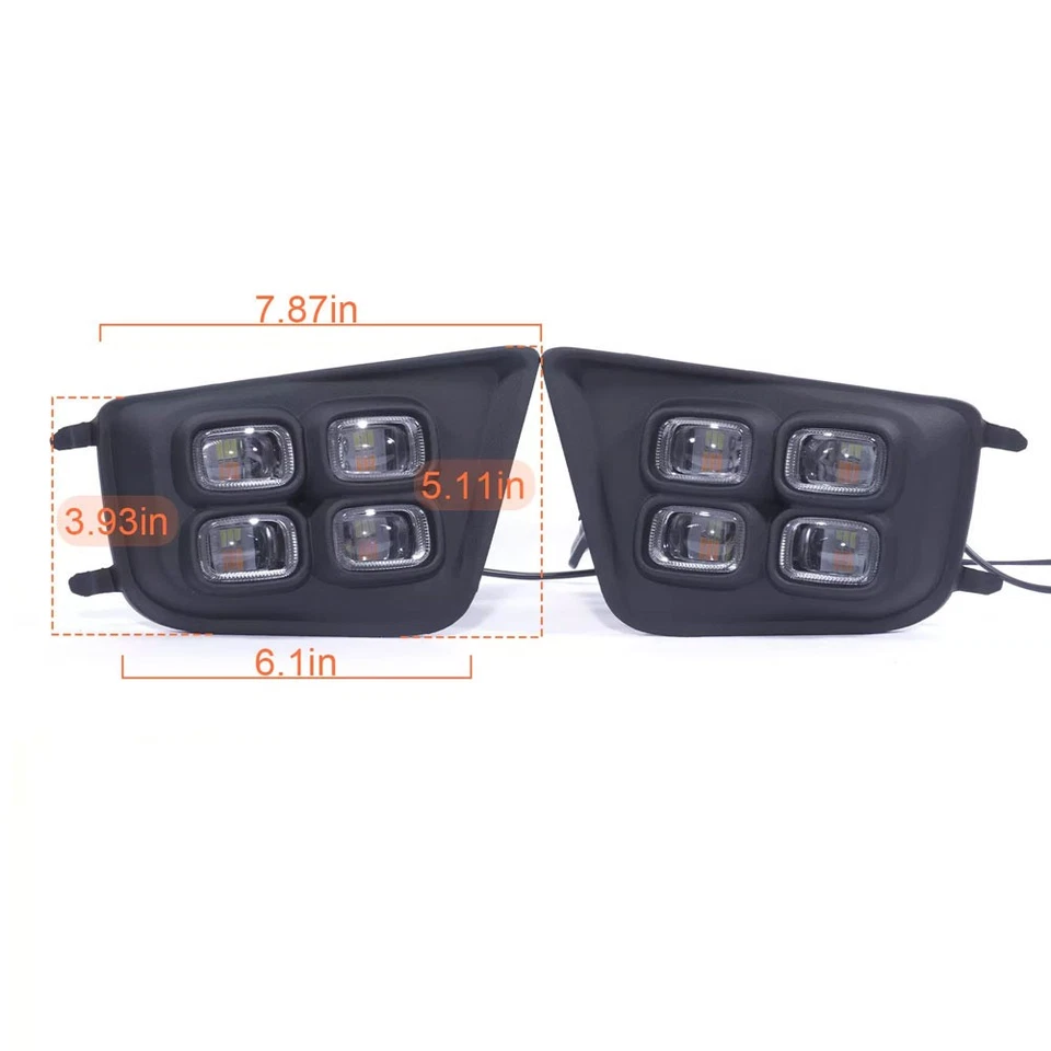 LED Fog Lights For Toyota Tacoma 2012 2013 2014 2015 DRL Daytime Running Light - Imagem 3 de 4