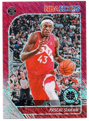 2019-20 Panini NBA Hoops Premium Stock Pascal Siakam #182 Red Shimmer 59/88