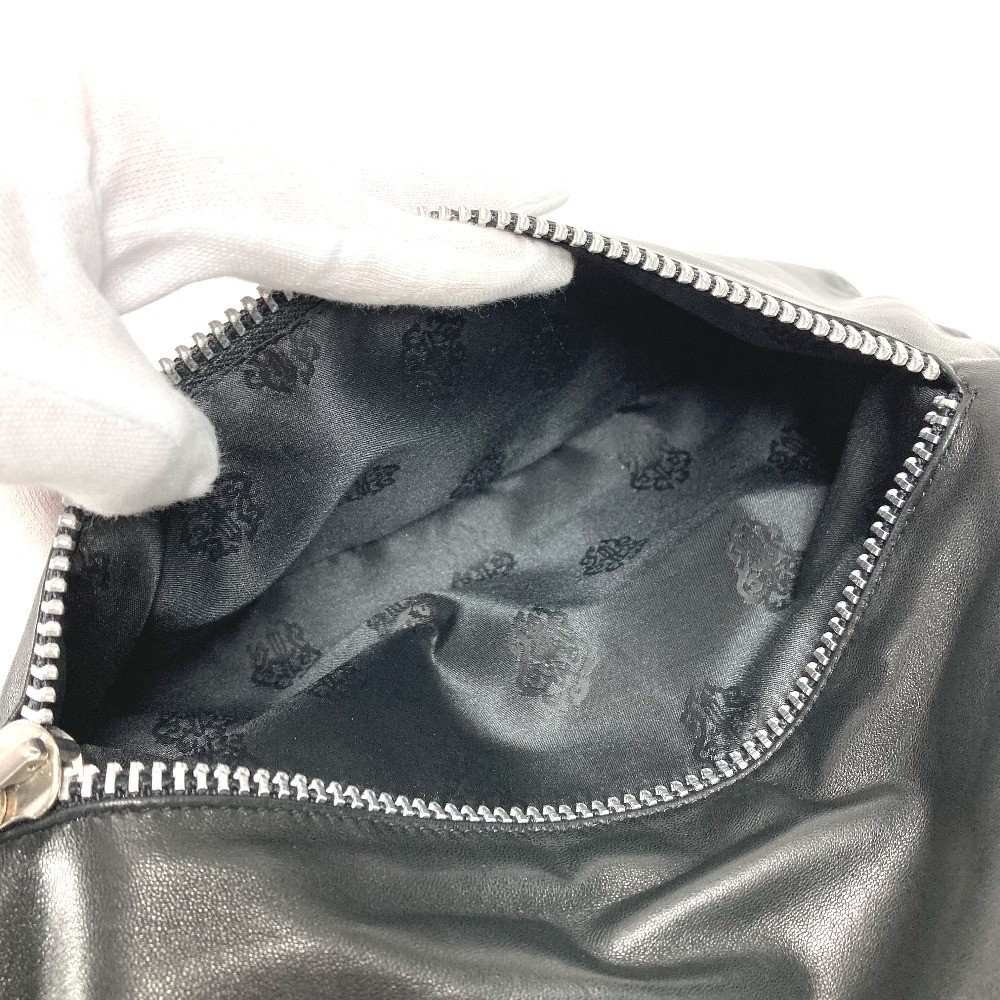 CHROME HEARTS Two fold Pyramid Studs Dagger Zip Bag Pouch Clutch bag thumbnail 17