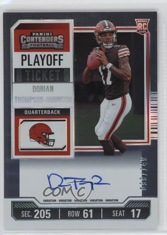 2023 Contenders Playoff Ticket /149 Dorian Thompson-Robinson Rookie Auto RC 1j1o