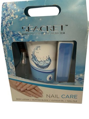 Seacret from The Dead Sea Nail Care Collection New In Box 4 Piece Set