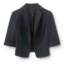 The Limited Black Elbow Sleeve Blazer Jacket Size 4