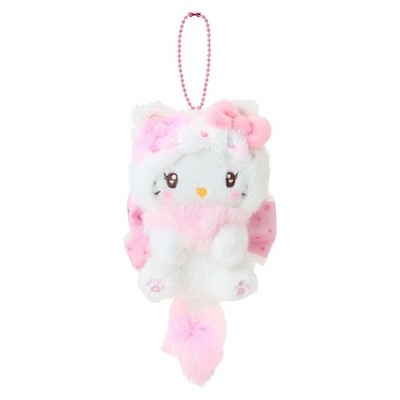 Sanrio Hello Kitty Mascot Keychain Milky Koneko Kitten Pink Plush Doll Japan