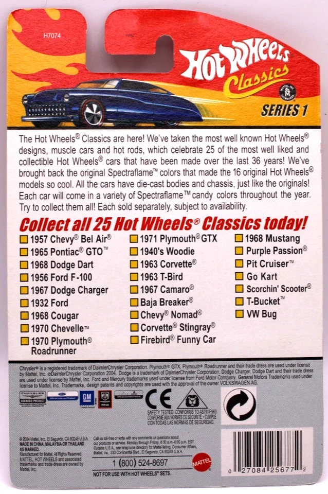 Hot Wheels Classics Serie 1 #9 1970 Plymouth Road Runner SF rosa RL5spk's Foto 4 de 4