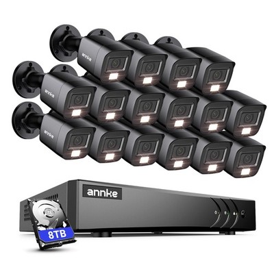 ANNKE 16CH 5MP Lite DVR 1080P CCTV Security Camera System Outdoor AI Color Night