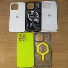 Iphone 14 Pro Max 6.7” Case-Lot 0f 5 Silicone Neon Magnetic White UAG Spigen