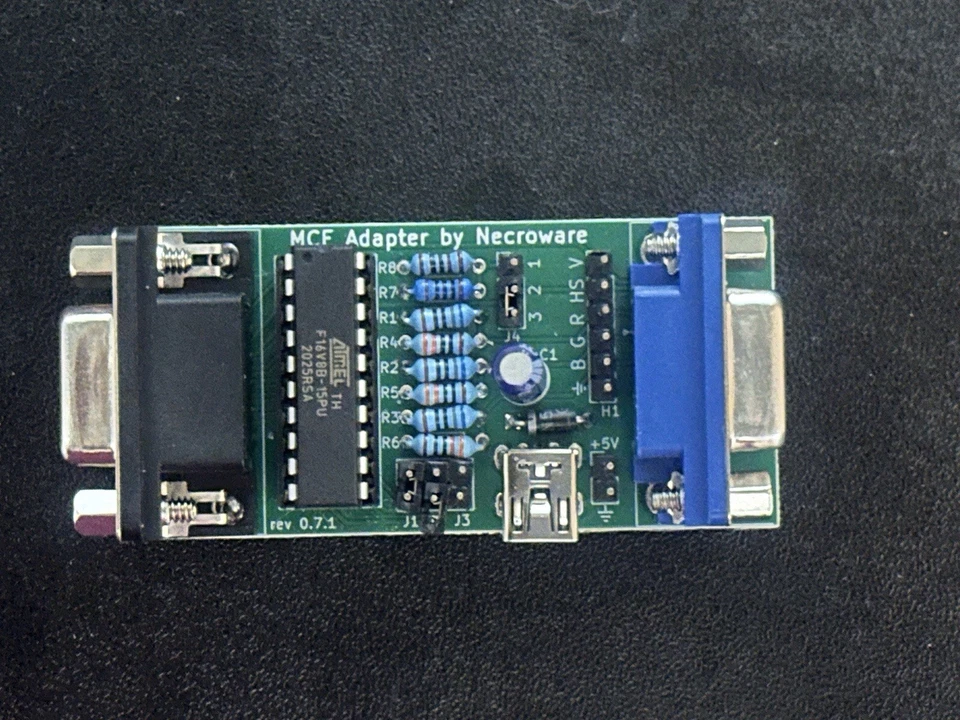 Necroware MCE 0.7.1 Adapter - CGA Ausgang auf VGA - komplett montiert