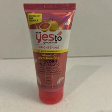 Yes To Grapefruit Vitamin C Glow -Boosting Unicorn Mud Mask 2.0 Oz Sealed