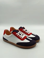 Barefoot ZOLI women's minimalist shoes white navy blue two bottoms G/H 36