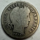 1912 Barber Silver Dime Exact Coin Imaged #BAR218