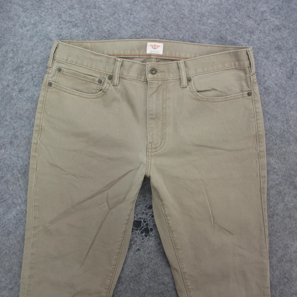 Dockers Jeans Mens 34x34 Khaki Slim Fit Stretch Chino Casual Classic Style - Image 2 of 4