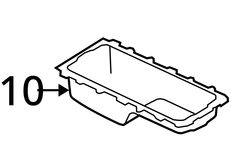 Panela de óleo do motor Ford E-350 Super Duty 1999-2019 NXTAQ - Imagem 4 de 4
