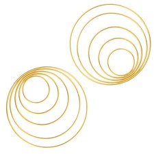 Metal Rings for Crafts Macrame Dream Catcher Wreath Making Supplies 10Pcs
