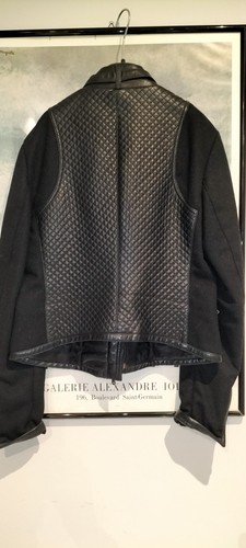 💚🤍❤️Giubbotto patrizia pepe Tg. 46 Pelle E Lana - Nero - Foto 4 di 13
