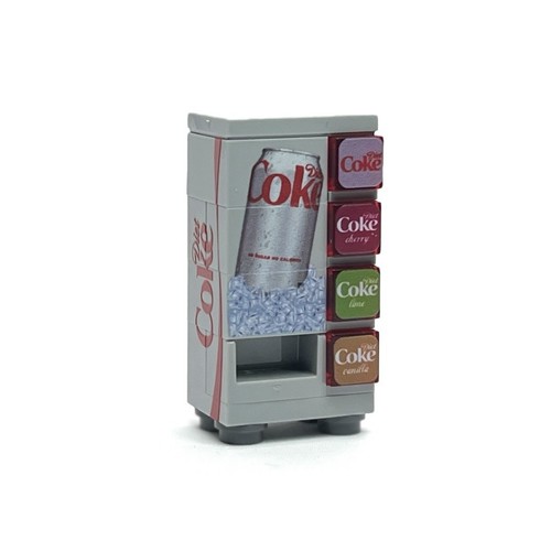 Lego Custom Diet Coke Soda Coke Vending Machine Made From LEGO Bricks Town City - Picture 2 of 2
