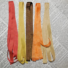 Vintage Seam Binding 10 Yd Bundle 5 Different Colors Sewing Trim Gift Wrap L7