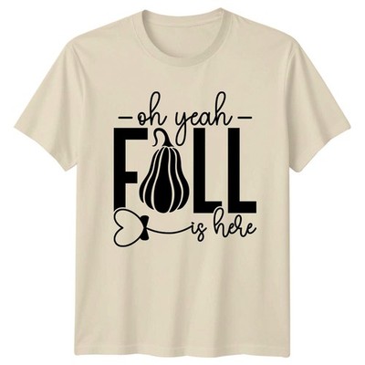 Oh Yeah Fall Is Here T-Shirt Herbst Halloween Halloween Geschenk für Sie und Ihn