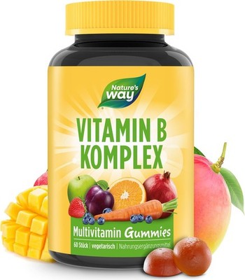 Vitamin B Komplex Multivitamin Gummibärchen hochdosiert - lecker & gesunde 