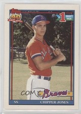 1991 O-Pee-Chee Chipper Jones #333 Rookie RC HOF