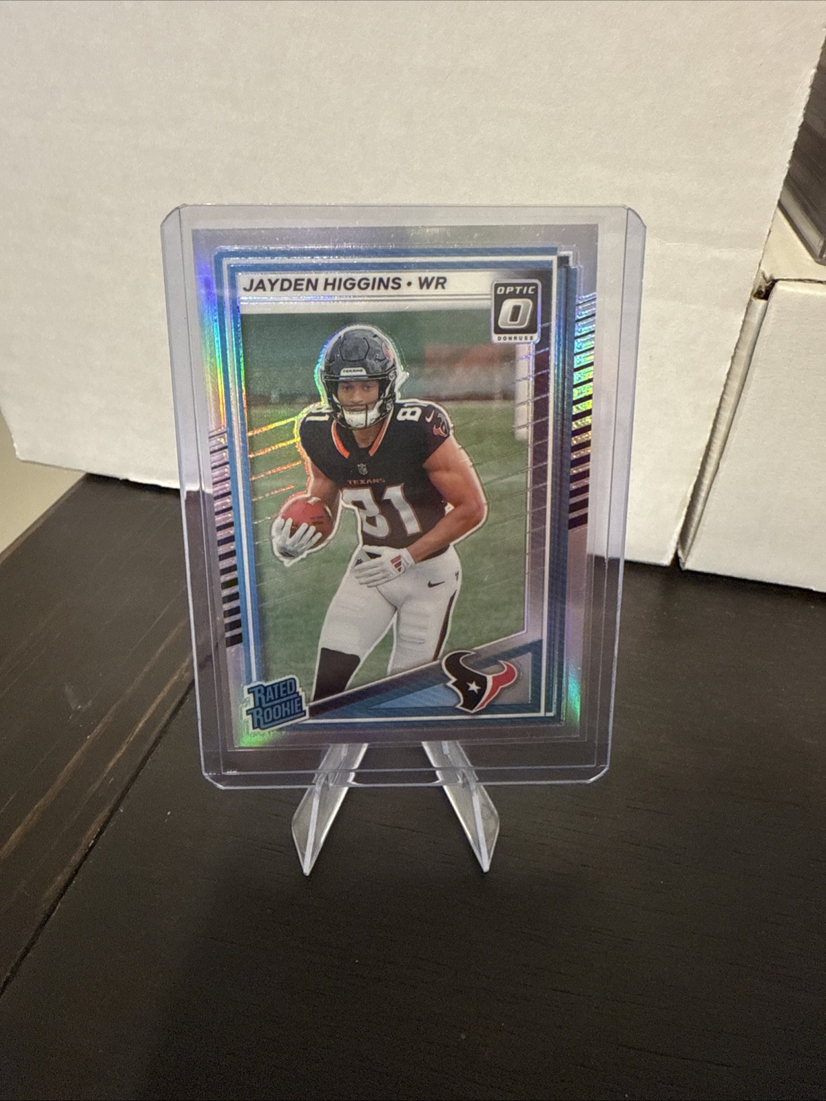 2025 Donruss Jayden Higgins Optic Preview Holo Prizm Rookie Card RC #334
