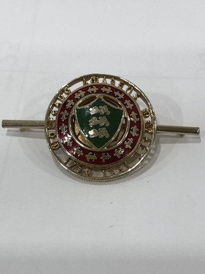 Vintage Unique Mystery gold-toned tie clip