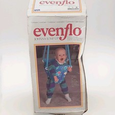 Evenflo Johnny Jump Up Doorway Jumper Blue Multicolor Infant