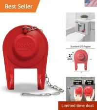 New Ultra Standard 2-Inch Toilet Flapper - Universal Fit, Easy Install, Red R...