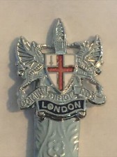 Vintage Souvenir Spoon Collectible London Domine Dirige Nos