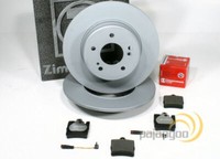 Zimmermann Bremsscheiben 290 Mm BremsbeläGe Hinten FüR Mercedes Slk [R171]