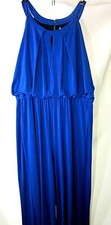 Lot of 6: ANDREW MARC NEW YORK WOMENS HALTER WIDE LEG JUMPSUIT BLUE JAZZ X-LARGE