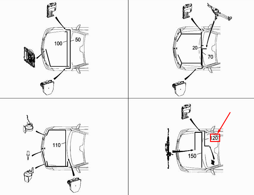 Neu MERCEDES-BENZ E W212 Heizungs-Booster-Versorgungskabel A2125402810 Original