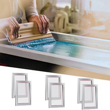 VEVOR Kit di Telaio Serigrafico 6 Pezzi Lega di Alluminio25,4x35,6cm 156 Maglie