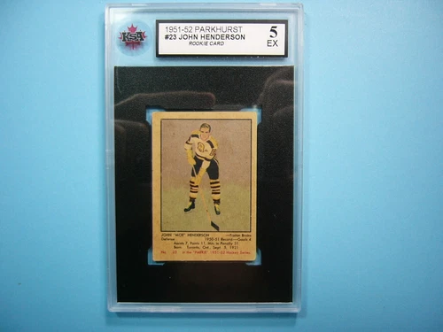 1951/52 PARKHURST NHL HOCKEY CARD #23 JOHN HENDERSON ROOKIE RC KSA 5 EX PARKIE