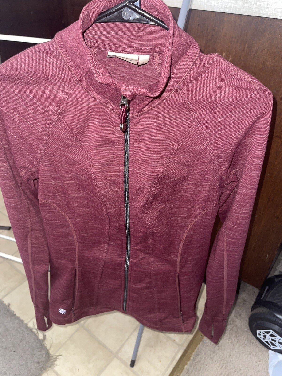 athleta Striated Hope Full Zip Jacket (Excellent) - image 2