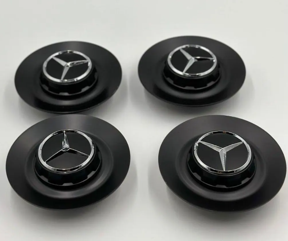 Mercedes Benz C63s E63s CLS63s AMG Black Center Caps Wheel Hubs
