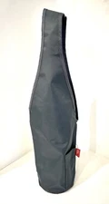 Vacu Vin Wine bottle carrying Bag With Pocket 20x7 Gray & Purple- Preowned