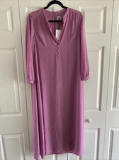 Hatch x J Crew Womens Xs/S Purple Maxi Dress NEW Maternity