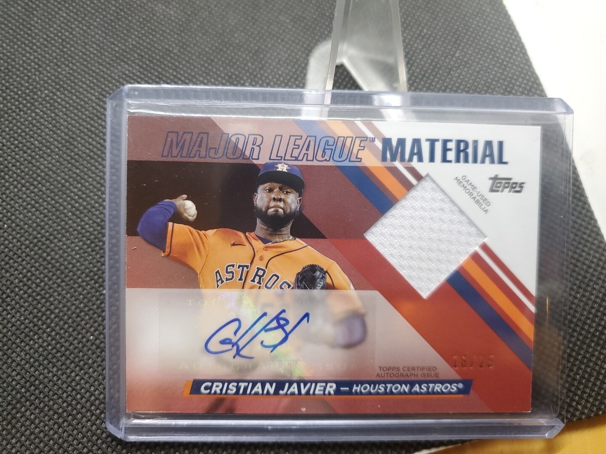 2024 Topps S2 Cristian Javier Major League Material Auto Red