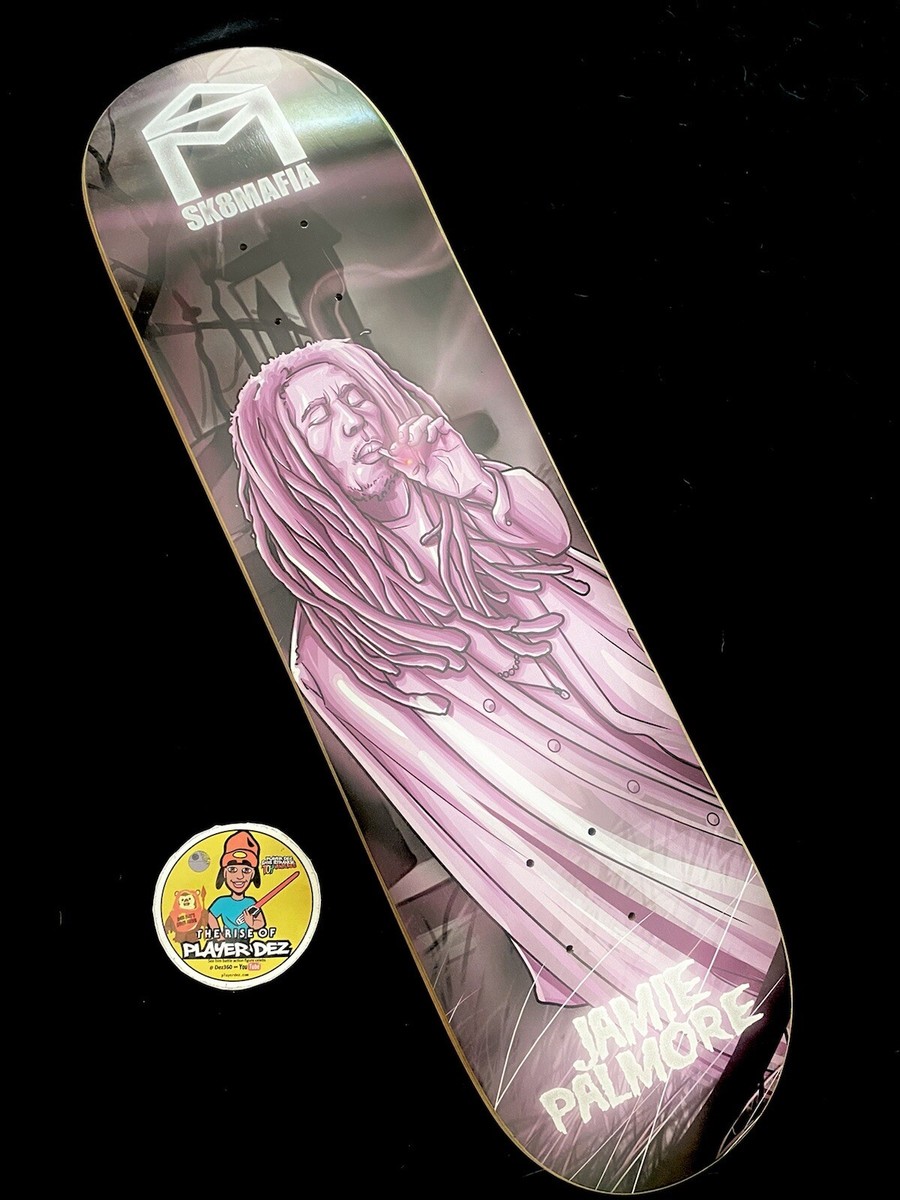 RARE Sk8mafia RIP Legends Bob Marley Jamie Palmore Skateboard Deck