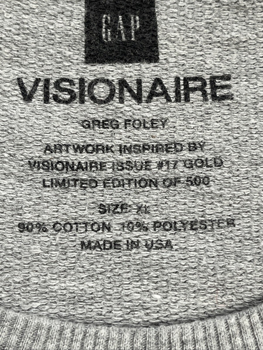 Rare VISIONAIRE X GAP Greg Foley Ltd Edition of 500 Crewneck Print