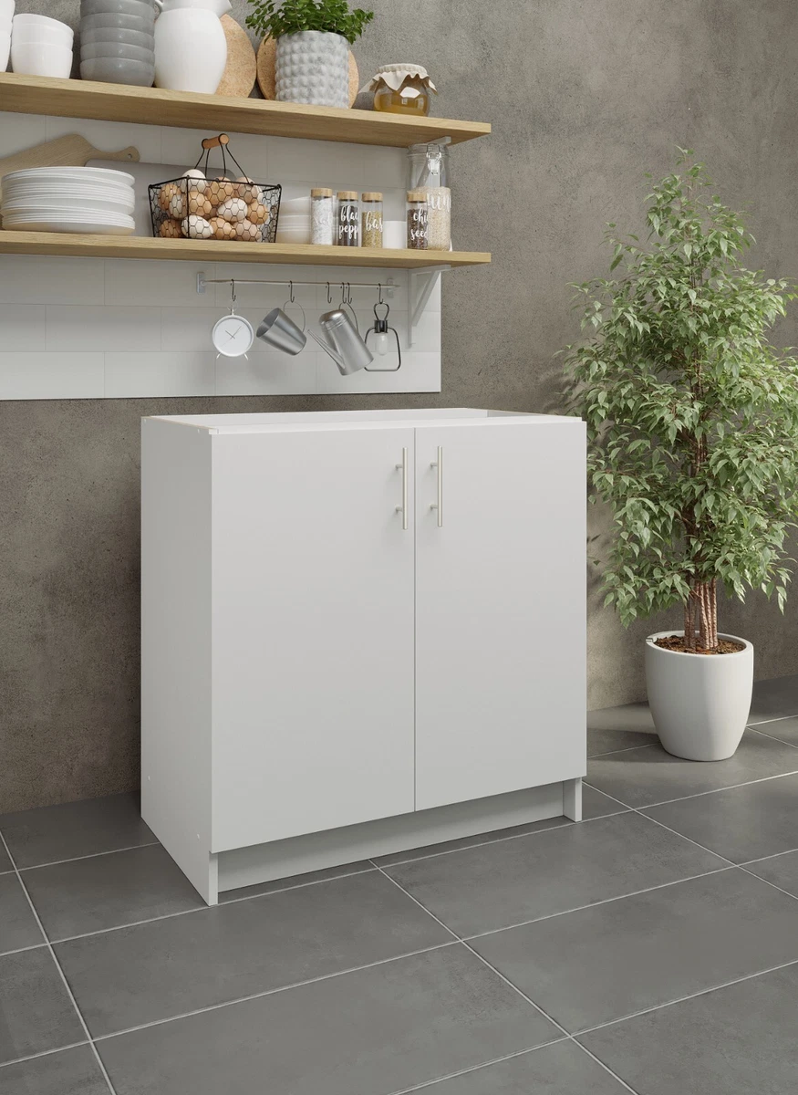 Kitchen Base Cabinet 800mm Cupboard Unit White