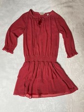 Scotch & Soda Maison Scotch Tres Jolie Drop Waist Dress size 2 Red Floral Print