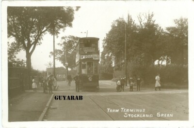 Straßenbahn Endstation, Stockland Green RP Erdington, Sutton Coldfield, Birmingham, Nr 327
