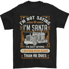 Im Non Babbo Natale Consegna Autista Natale Uomo T-Shirt 100% Cotone