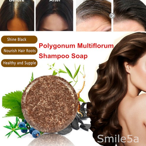 Polygonum Multiflorum Soap Hair Darkening Shampoo Soap Bar Organic Grey Reverse - Picture 6 of 12
