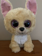 Ty Beanie Boos NACHO Plush Chihuahua Dog 10-11  Medium Size